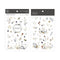 MU Lifestyle Print-On Stickers Rub-On Stickers Transfer Stickers Translucent Stickers 202 | Whimsical Memories Carnations Roses