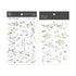 MU Lifestyle Print-On Stickers Rub-On Stickers Transfer Stickers Translucent Sticker 203 | Ethereal Flowers Roses Lavender Queen Anne's Lace