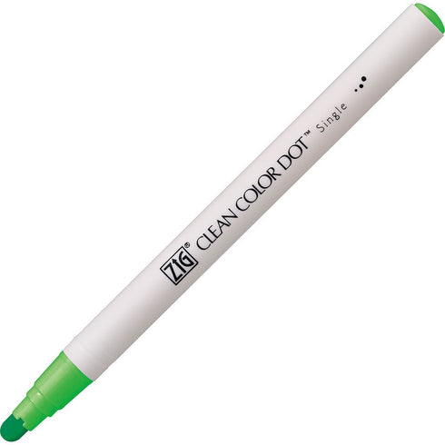 Kuretake FLUORESCENT HIGHLIGHT Zig Clean Color Dot Set One Pen or 6 Piece Set Single-Tip Marker | TCSD-6100/6VC