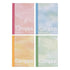 Kokuyo YELLOW A7 LIMITED EDITION Watercolor B Ruled 6mm Ruled Notebook Washi Tape Keychain Clear Pouch Complete Set | 99K-242BN