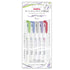 Zebra Mildliner Brush 5 FLUORESCENT Color Set Double-Sided Highlighter Brush and Extra Fine 5 Pen Set | Green Package WFT8-5C