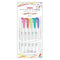 Zebra Mildliner Brush 5 SUNNY MILD Color Set Double-Sided Highlighter Brush and Extra Fine 5 Pen Set | Orange Package WFT8-5C-HC-N