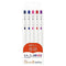Zebra Sarasa R JAPANESE STUDY SET 0.4mm Push Clip Gel Pen Super Saturated Ink Five Colors Sarasa R Study Sets | JJS29-R1-5C