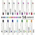 Zebra Sarasa R ENGLISH STUDY SET 0.4mm Push Clip Gel Pen Super Saturated Ink Five Colors Sarasa R Study Sets | JJS29-R1-5C