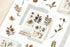 MU Lifestyle Print-On Stickers Rub -On Stickers Transfer Stickers Translucent Stickers 199 | Ferns Taped Pressed Flowers Autumn Mabon Acorns