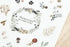 MU Lifestyle Print-On Stickers Rub-On Stickers Transfer Stickers Translucent Stickers 202 | Whimsical Memories Carnations Roses