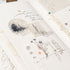 MU Lifestyle Print-On Stickers Rub-On Stickers Transfer Stickers Translucent Sticker 203 | Ethereal Flowers Roses Lavender Queen Anne's Lace