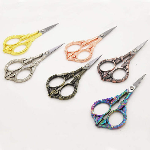 ONE Pair ROSE GOLD Retro Inspired Angel Scissors Office Scissors Stationery Embroidery Travel Wing Scissors | Super sharp