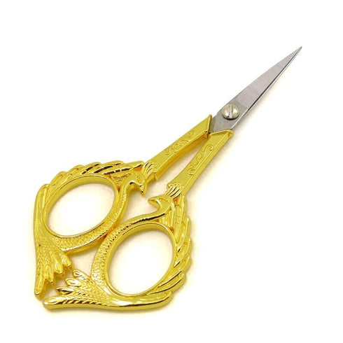 ONE Pair BRONZE Retro Inspired Angel Scissors Office Scissors Stationery Embroidery Travel Wing Scissors | Super sharp