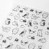 Midori Seal Collection BIRDS CHAT SERIES Black and White Planner Stickers Movable Stickers Notebook Stickers Coordinating Stickers | 2593