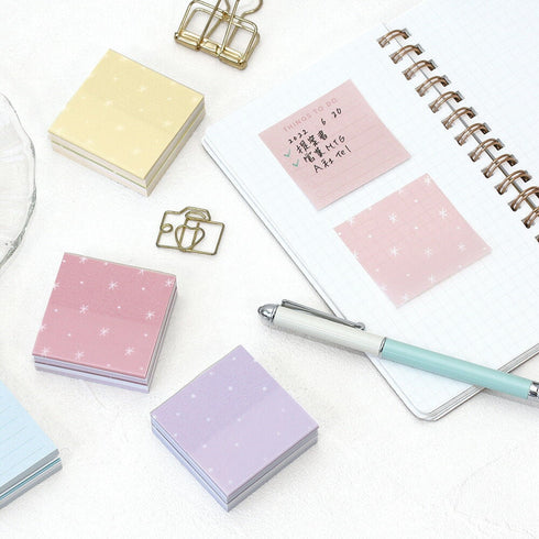 LabClip YELLOW To Do Block Fusen Sticky Notes Dot Grid Sticky Notes Pastel Sticky Notes Transparent Sticky 160 Sheets | W47 × H47 C22-MTB
