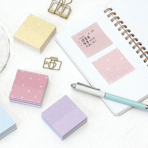 LabClip BLUE To Do Block Fusen Sticky Notes Dot Grid Sticky Notes Pastel Sticky Notes Transparent Sticky 160 Sheets | W47 × H47 C22-MTB