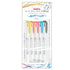 Zebra Mildliner Brush 5 FLUORESCENT Color Set Double-Sided Highlighter Brush and Extra Fine 5 Pen Set | Green Package WFT8-5C