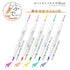 Zebra Mildliner Brush 5 SUNNY MILD Color Set Double-Sided Highlighter Brush and Extra Fine 5 Pen Set | Orange Package WFT8-5C-HC-N