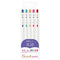 Zebra Sarasa R ENGLISH STUDY SET 0.4mm Push Clip Gel Pen Super Saturated Ink Five Colors Sarasa R Study Sets | JJS29-R1-5C