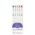 Zebra Sarasa R ENGLISH STUDY SET 0.4mm Push Clip Gel Pen Super Saturated Ink Five Colors Sarasa R Study Sets | JJS29-R1-5C
