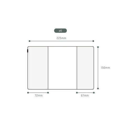 Analogue Keepers B6 PVC COVER Zippered Pouch PVC Cover Cover Pouch Zippered Storage Pouch | 185 x 270mm