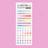 MOTEMOTE ESSENTIAL SPREAD Transparent Highlight Stickers No Smear Highlight Pocket Stickers Line Stickers One Line Highlight | 170 X 65mm