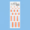 MOTEMOTE ESSENTIAL ROUND Transparent Highlight Stickers No Smear Highlight Pocket Stickers Line Stickers One Line Highlight | 170 X 65mm