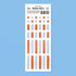 MOTEMOTE ESSENTIAL SQUARE Transparent Highlight Stickers No Smear Highlight Pocket Stickers Line Stickers One Line Highlight | 170 X 65mm