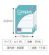 Kokuyo B5 15 STEPS BLACK Campus 3mm RULED Notebook Semi B5 3mm Ruled Notebook Step Notebook Campus Notebook | 30F