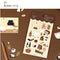 Paperian BROWN My COLORFUL Days Stickers Planner Stickers Lifestyle Stickers Daily Life Stickers Removable Stickers South Korea | 130 X 90mm