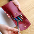 Plepic Extra PENCIL Pocket BEIGE Pen Case PU Pencil Case Storage Case Durable Pen Case Storage Case Pen Case Pen Case | 195 X 100 X 10mm