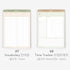 Paperian BELIEVE B5 STUDY Pad100gsm 3mm Grid Divider Notepad 7mm Ruled Answer Sheet OX Vocabulary Time Tracker | 257 X 182mm 50 Sheets