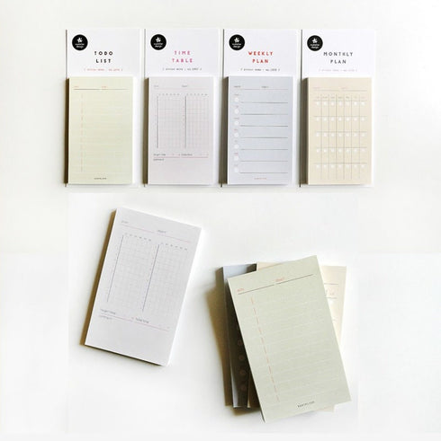 Suatelier MONTHLY PLAN List Planner Sticky Notes Monthly Schedule List Sticky Notes Schedule Sticky Notes Weekly Planning List | 1939