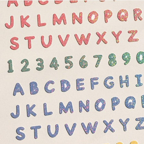 Suatelier HANDWRITING #4 PVC Transparent Stickers Planner Stickers Letter Stickers Alphabet Stickers Title Stickers Letters Stickers | 1136