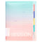 MARUMAN SESSiONS GRADIENT B5 Binder Stufy Binder Subject Binder Index Tabs Binder Lay Flat BInder | F310 120 Sheet Capacity