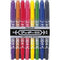 Zebra McKee 8 Piece Set Permament Dual End Marker Oil-Based Ink Fine and Extra Fine Point 0.5mm 1.00mm Marker Set | MO-120-MC