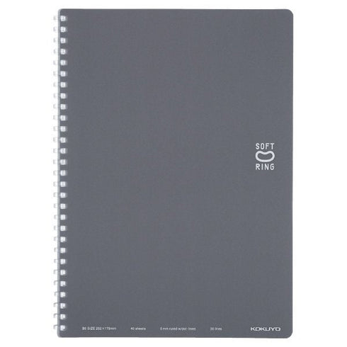 Kokuyo B5 Soft Ring PINK Notebook Dotted Line 6mm Rule | 40 Sheets SV301