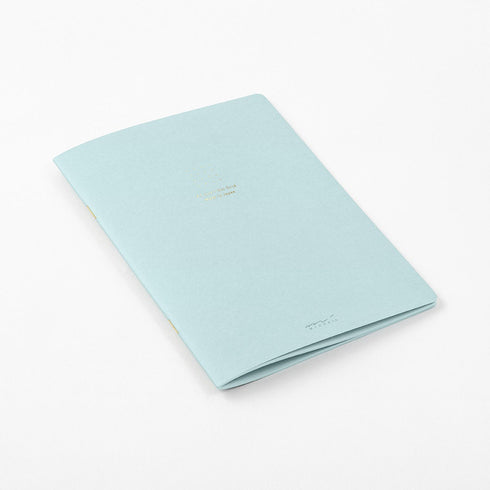 Midori A5 BLUE Color DOT GRID 5mm Notebook Color Pages Midori A5 Notebook Foil Stamped Dot Grid Notebook 5mm Dot Grid | 15271006 56 Pages