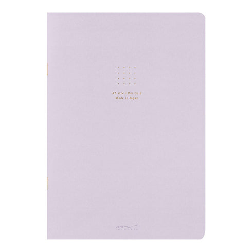 Midori A5 BLUE Color DOT GRID 5mm Notebook Color Pages Midori A5 Notebook Foil Stamped Dot Grid Notebook 5mm Dot Grid | 15271006 56 Pages