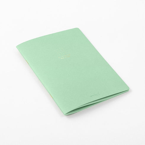 Midori A5 GREEN Color DOT GRID 5mm Notebook Color Pages Midori A5 Notebook Foil Stamped Dot Grid Notebook 5mm Dot Grid | 15271006 56 Pages