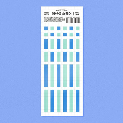 MOTEMOTE ESSENTIAL ROUND Transparent Highlight Stickers No Smear Highlight Pocket Stickers Line Stickers One Line Highlight | 170 X 65mm