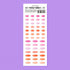 MOTEMOTE ESSENTIAL SPREAD Transparent Highlight Stickers No Smear Highlight Pocket Stickers Line Stickers One Line Highlight | 170 X 65mm