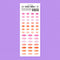 MOTEMOTE ESSENTIAL ELLIPSE Transparent Highlight Stickers No Smear Highlight Pocket Stickers Line Stickers One Line Highlight | 170 X 65mm