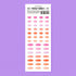MOTEMOTE ESSENTIAL ELLIPSE Transparent Highlight Stickers No Smear Highlight Pocket Stickers Line Stickers One Line Highlight | 170 X 65mm