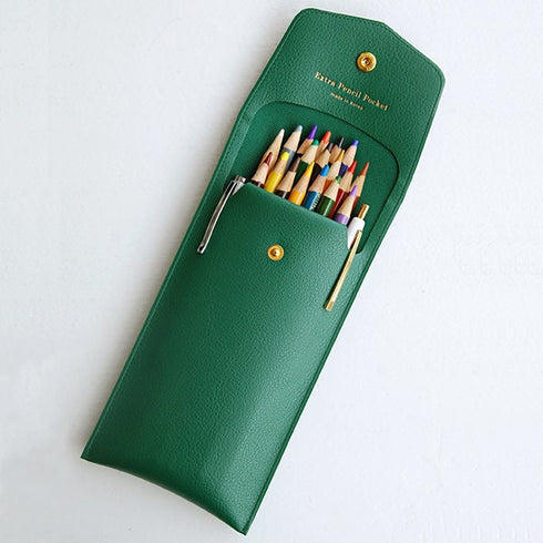 Plepic Extra PENCIL Pocket BURGUNDY Pen Case PU Pencil Case Storage Case Durable Pen Case Storage Case Pen Case Pen Case | 195 X 100 X 10mm