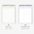 Paperian BELIEVE B5 STUDY Pad100gsm 3mm Grid Divider Notepad 7mm Ruled Answer Sheet OX Vocabulary Time Tracker | 257 X 182mm 50 Sheets