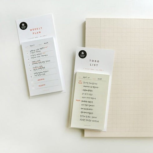 Suatelier WEEKLY PLAN By Day List Planner Sticky Notes Weekly Schedule List Sticky Notes Schedule Sticky Notes Time Tracker List | 1938