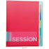 MARUMAN SESSiONS LIGHT PURPLE B5 Binder Stufy Binder Subject Binder Index Tabs Binder Lay Flat BInder | F310 120 Sheet Capacity
