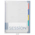 MARUMAN SESSiONS CLEAR B5 Binder Stufy Binder Subject Binder Index Tabs Binder Lay Flat BInder | F310 120 Sheet Capacity