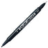 Zebra McKee BLACK Permament Dual End Marker Oil-Based Ink Fine and Extra Fine Point 0.5mm 1.00mm Marker Set | MO-120-MC