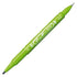 Zebra McKee Light GREEN Permament Dual End Marker Oil-Based Ink Fine and Extra Fine Point 0.5mm 1.00mm Marker Set | MO-120-MC