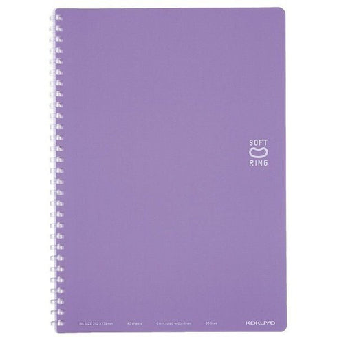 Kokuyo B5 Soft Ring PINK Notebook Dotted Line 6mm Rule | 40 Sheets SV301