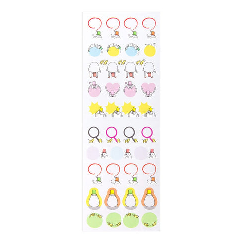 Midori ANIMAL ACHIEVEMENT Sticker Trophy Sticker Flag Sticker Transparent Sticker Clear Sticker PET Sticker Achievement Sticker | 2275
