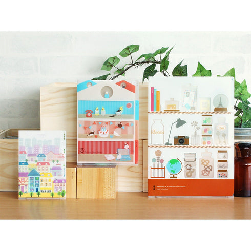 Midori A6 ORGANIZATION HOME LIVING 3 Pocket Clear Folder | H175 x W119mm